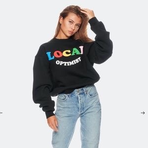 Mad Happy Local Optimist Crewneck Black